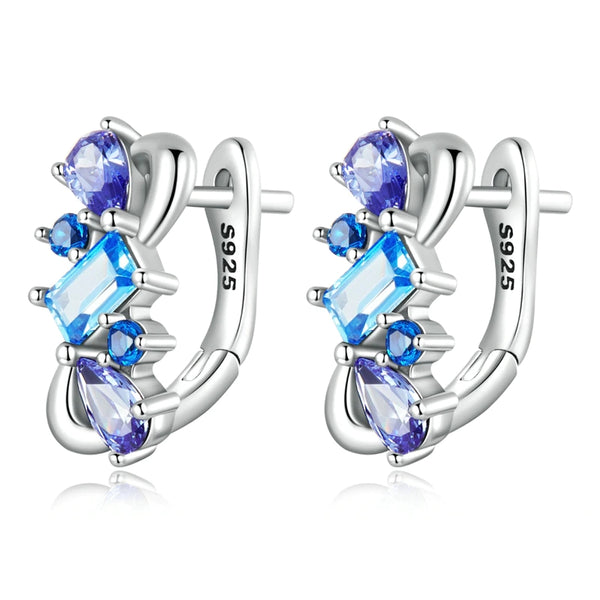 Multi-shaped Zircons Earrings-AstersJewelry