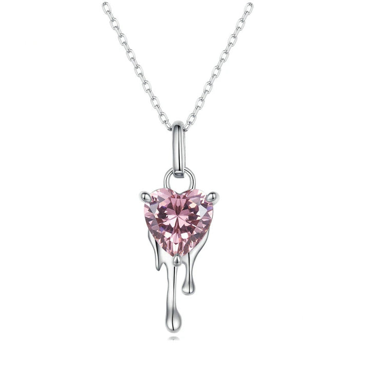 Sparkling Heart Necklace - Asters Jewelry
