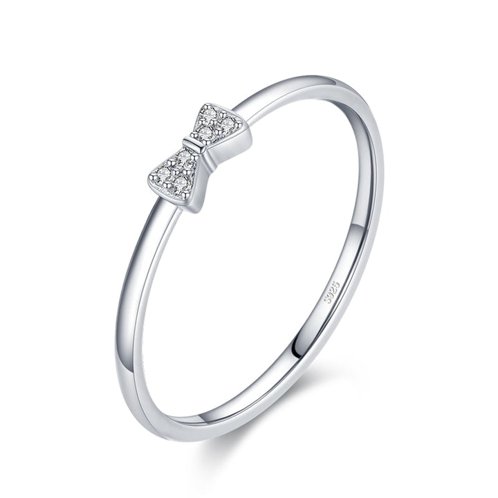 Simple Square Clear CZ Ring-AstersJewlery