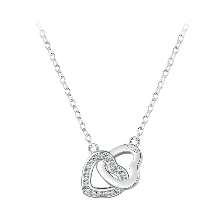  Connected Heart Necklace-AstersJewlery