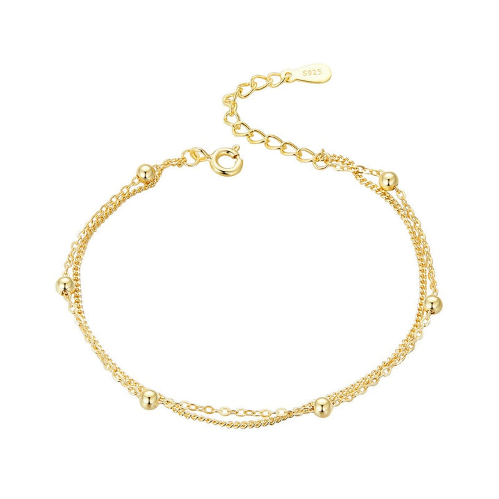 Double Layers Round Beads Bracelet -AstersJewelry