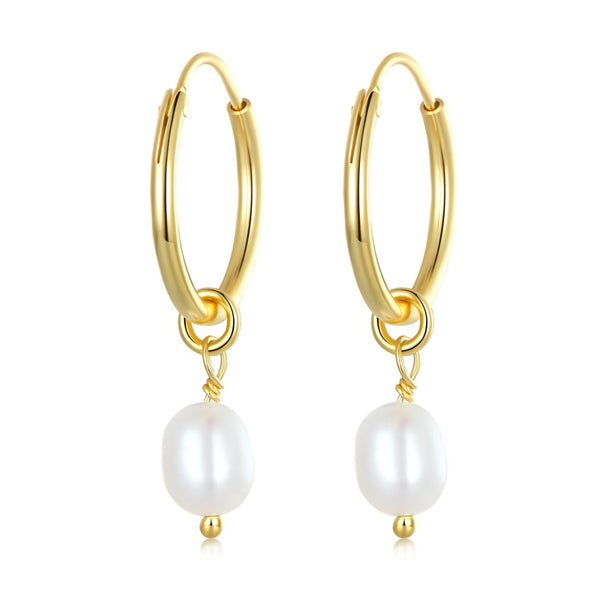 Baroque Pearl Drop Earrings -AstersJewelry