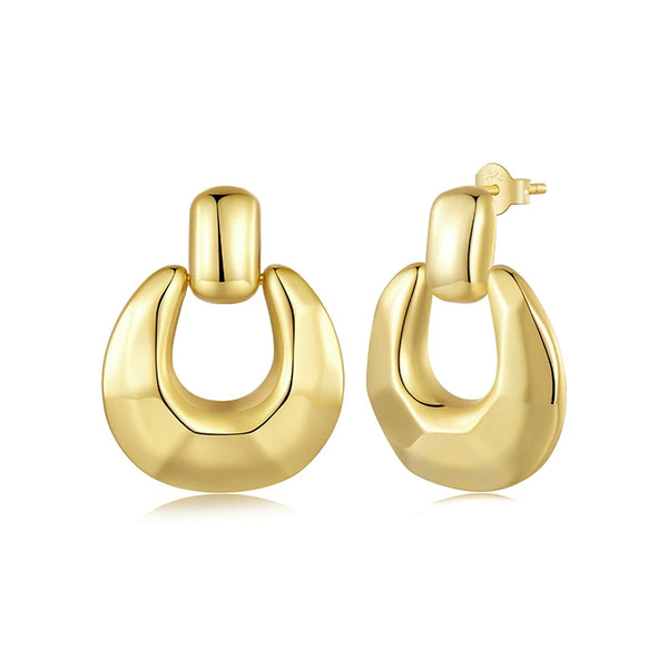 Gold Plated Stud Earrings -AstersJewelry